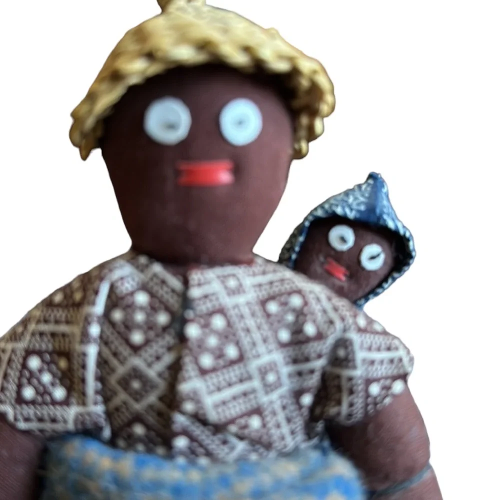 African Mama and Baby on Back super Adorable